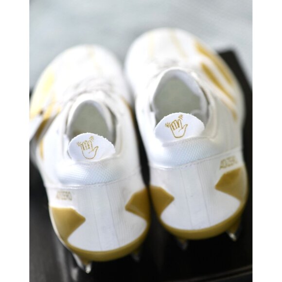 New! Size: 7 Men | ADIDAS Adizero Electric+ White/Gold IE3287 Football/Soccer - Picture 12 of 16